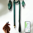 Collier en cuir WAFFY compatible AirTag 