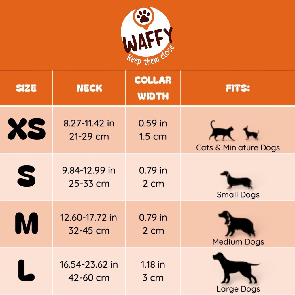 Collier en cuir WAFFY compatible AirTag 