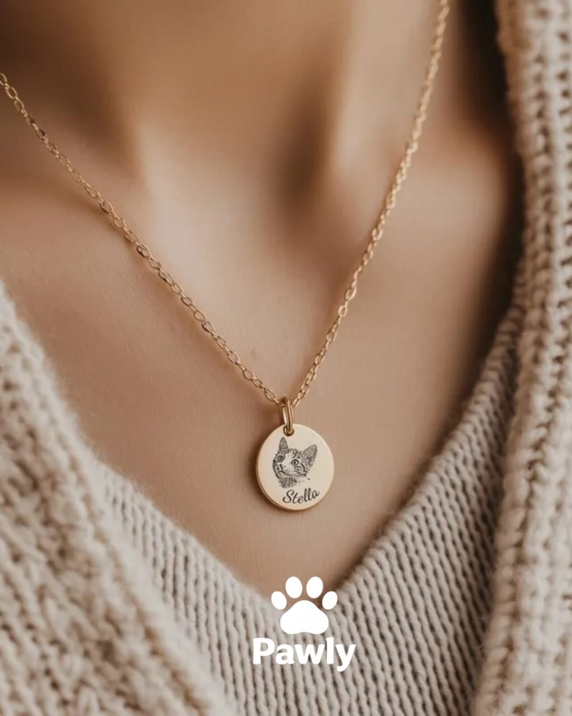 Collier Personnalisé Doré 