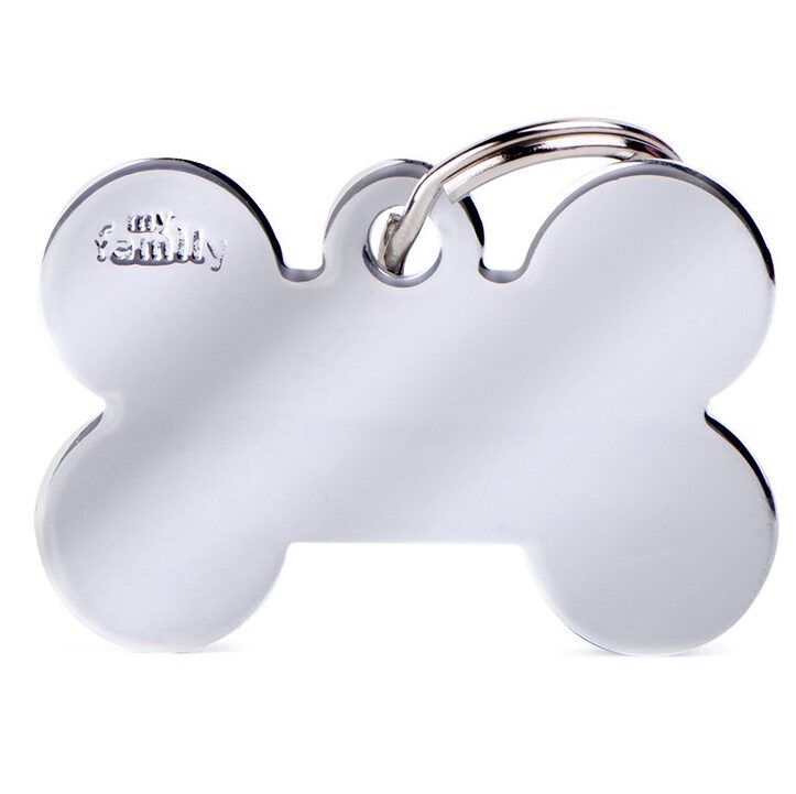 Médaille Basic Os Grand en Laiton Chromé