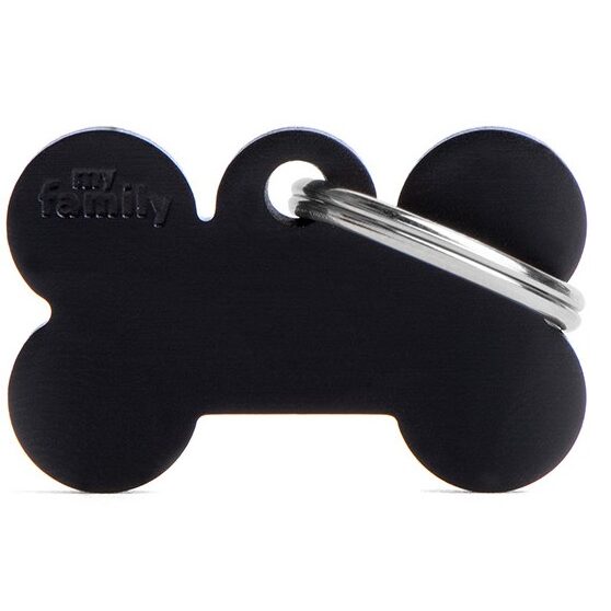 Médaille Basic Os Grand Noir en Aluminium