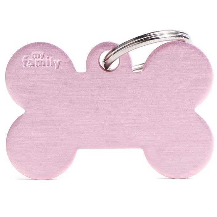 Médaille Basic Os Grand Rose en Aluminium