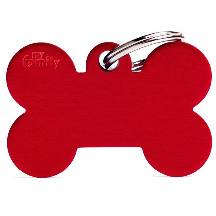 Médaille Basic Os Grand Rouge en Aluminium