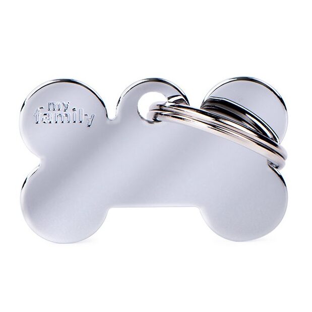 Médaille Basic Os Petit en Laiton Chromé