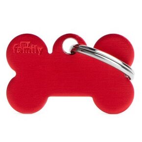 Médaille Basic Os Petit Rouge en Aluminium