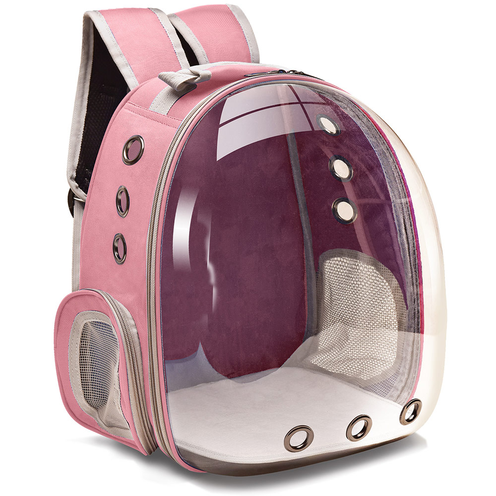 Sac à Dos de Transport Pour Chat et Chien ( Rose | Gris | Vert | Rouge ) - Rose