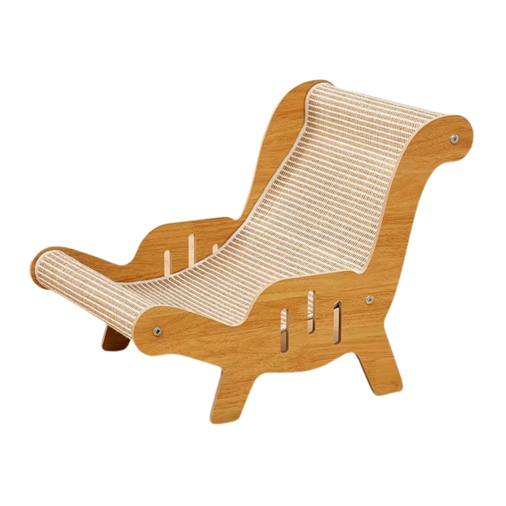 Chaise Griffoir pour Chat – Structure en Bois avec Sisal