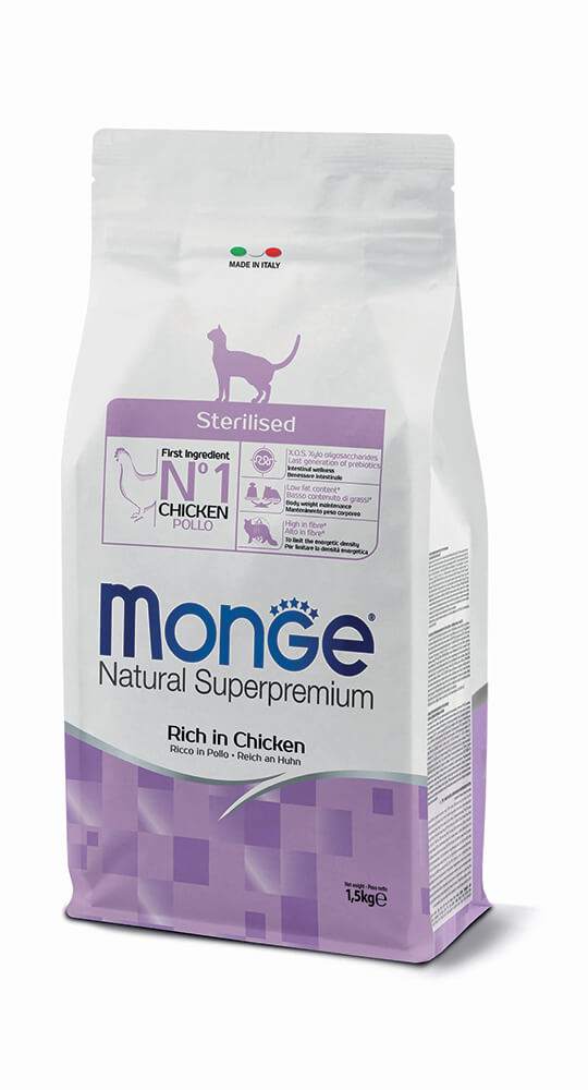 Monge Sterilised Natural Superpremium 400G/1.5Kg/10Kg