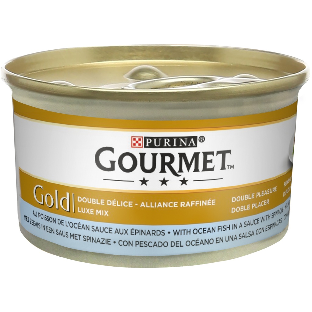Gourmet Gold Aux Poissons Et Aux Epinards 85G