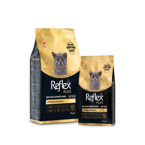 Reflex Plus Premium Kitten British Shorthair Poulet 1,5 Kg – Croquettes Chaton à Casablanca