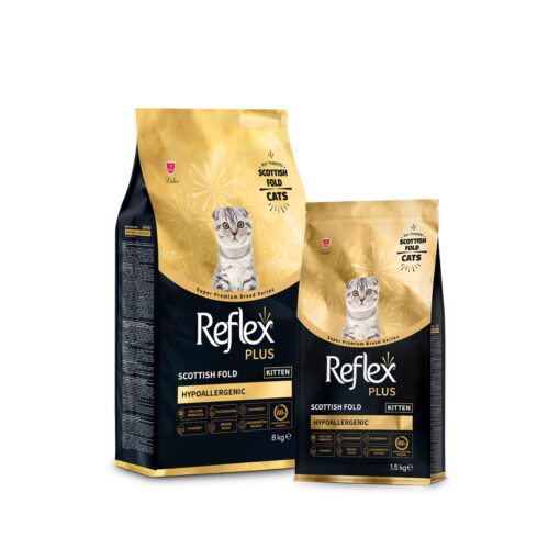 Reflex Plus Premium Kitten Scottish Fold Poulet 1,5 Kg – Croquettes Chaton à Casablanca
