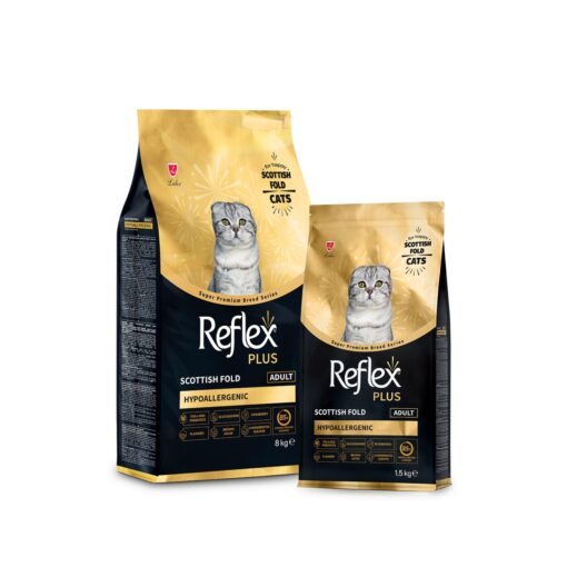 Reflex Plus Premium Scottish Fold Adulte Poulet 1,5 Kg – Croquettes Chat à Casablanca