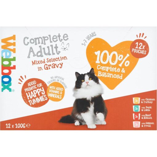 Webbox – Sélection Mixte Adulte Complète en Sauce (12x100g)