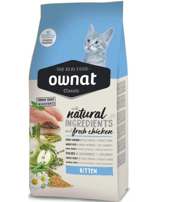 Ownat Classic Kitten – Croquettes pour Chaton 400g | 1,5Kg | 4Kg à Casablanca
