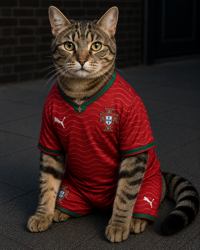 Maillot Football Portugal pour chat – Édition A Seleção das Quinas – Taille XS