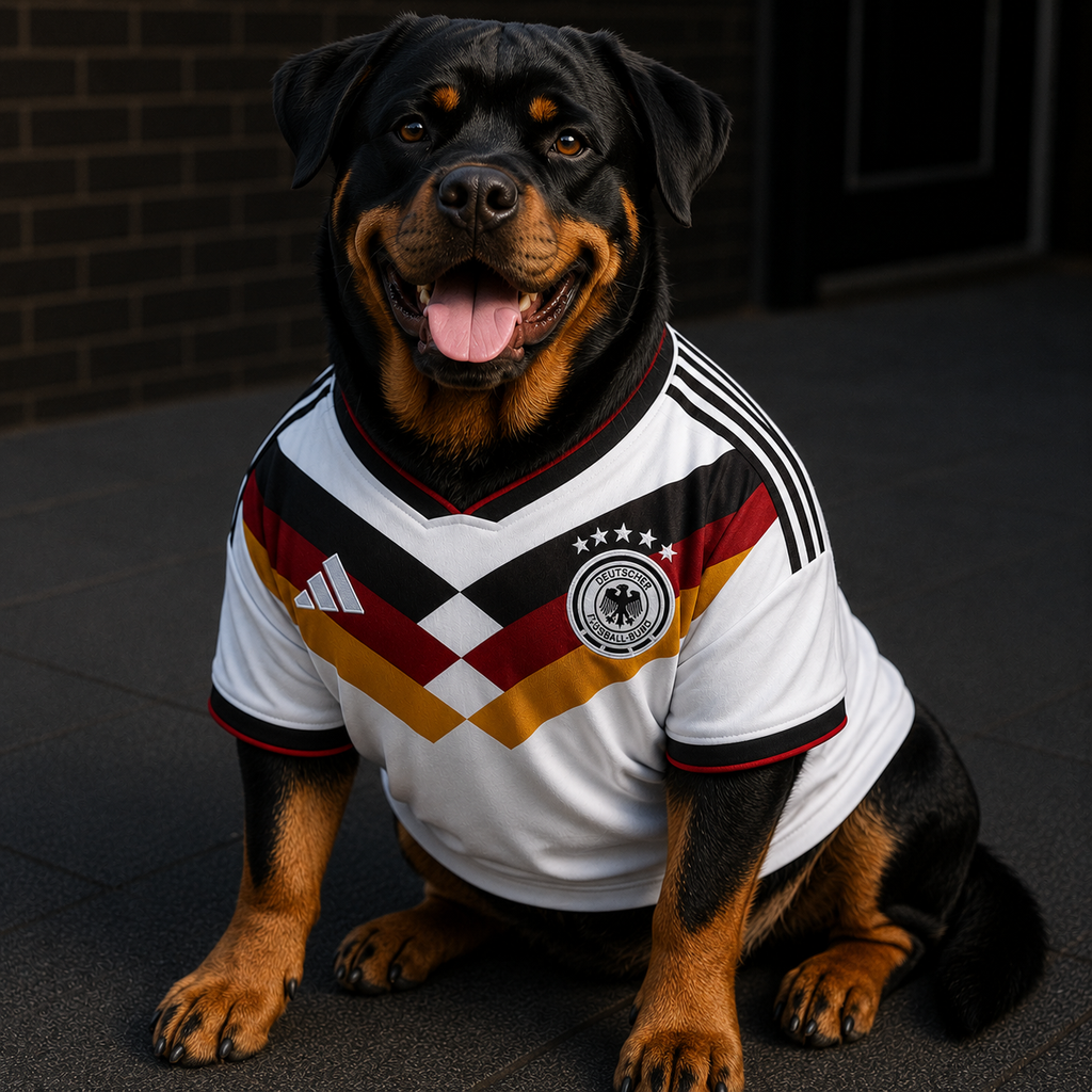 Maillot Football Allemagne pour chien – Édition Die Mannschaft – Taille XXL