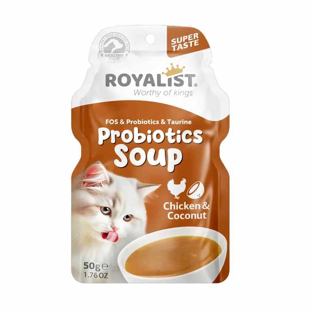 Royalist cat probiotics soup chicken & coconut 50g