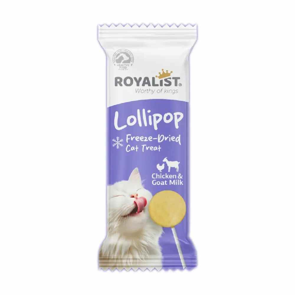 Royalist lollipop chicken & goat milk