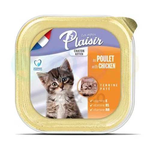 plaisir au poulet pour chatons 100 g