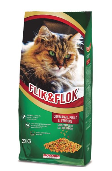Morando Flik&Flok Pour Chat Adulte Beef & Chicken 20kg
