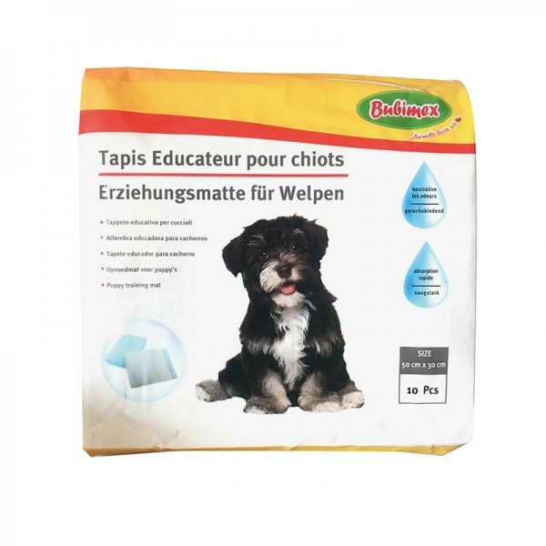 Paquet de 10 tapis absorbants Bubimex 50 cm x 30 cm