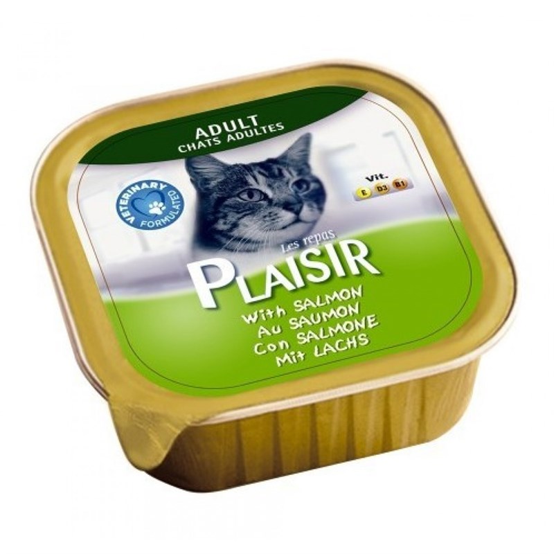 Repas Plaisir Chat adulte goût saumon 100g