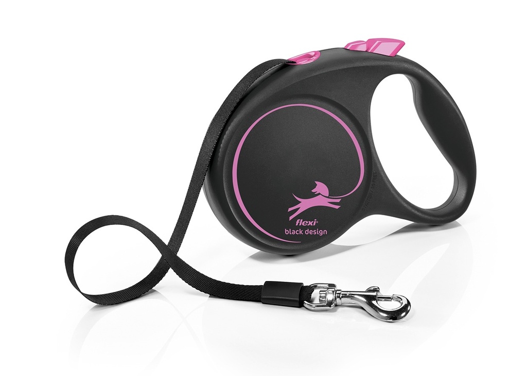 FLEXI BLACK DESIGN S SANGLE 5M ROSE