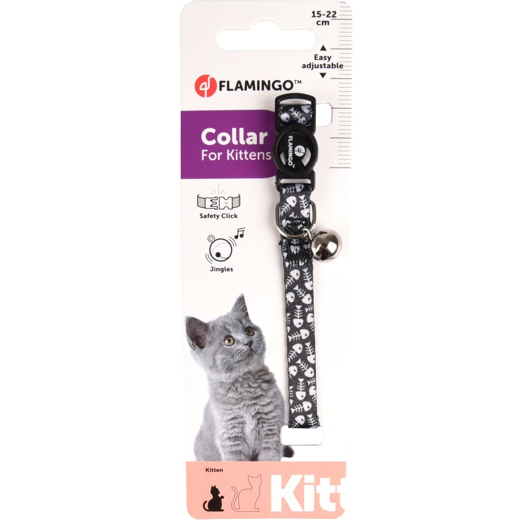 COLLIER REG IMAO MYFAIR 15MM NOIR/RGE/TAU