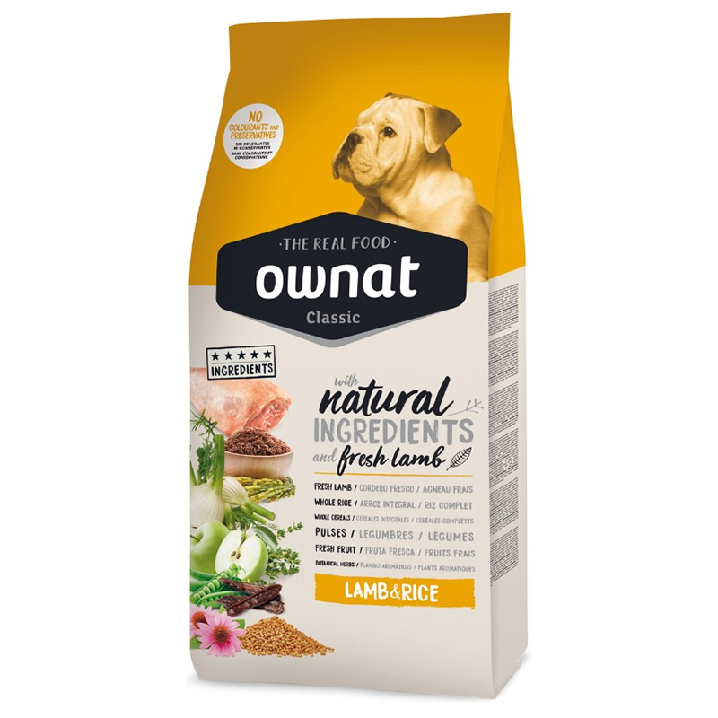 OWNAT CLASSIC LAMB RICE DOG 20KG