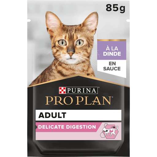 Purina Pro Plan Multivariété Délicate Cat Turkey en Sauce 85g