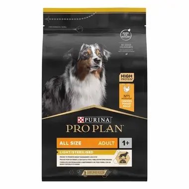 Pro Plan All Size Adult Light/ Sterlised 14kg – poulet