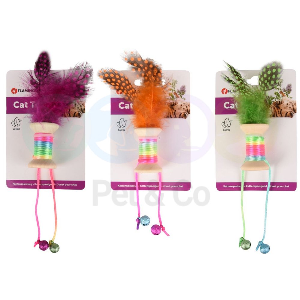 Jouet Bobine kirk pour Chats - Flamingo