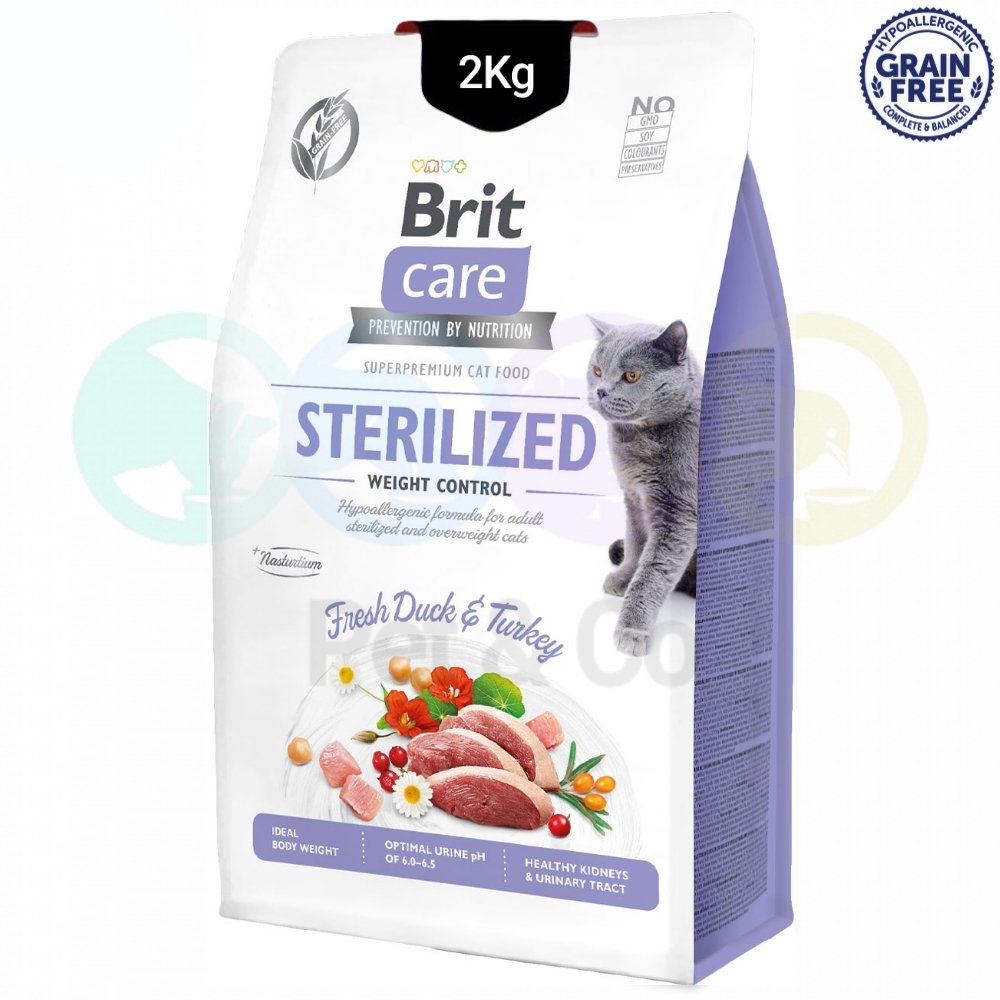 Brit Care Grain-free Kibbles for Cats for Weight Control 2Kg