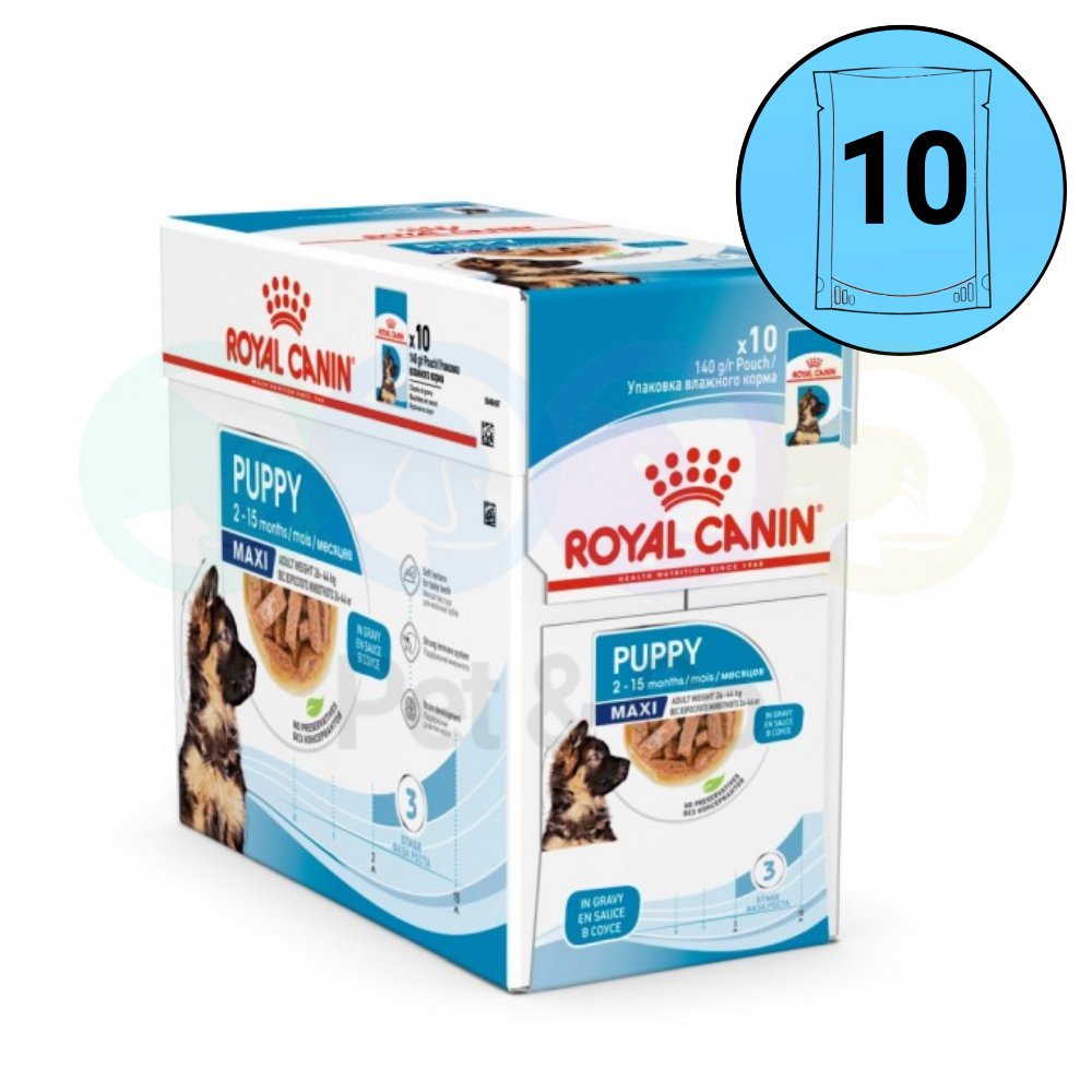 Lot Royal Canin Chunks in Gravy for Puppies Large Breed 10×40g