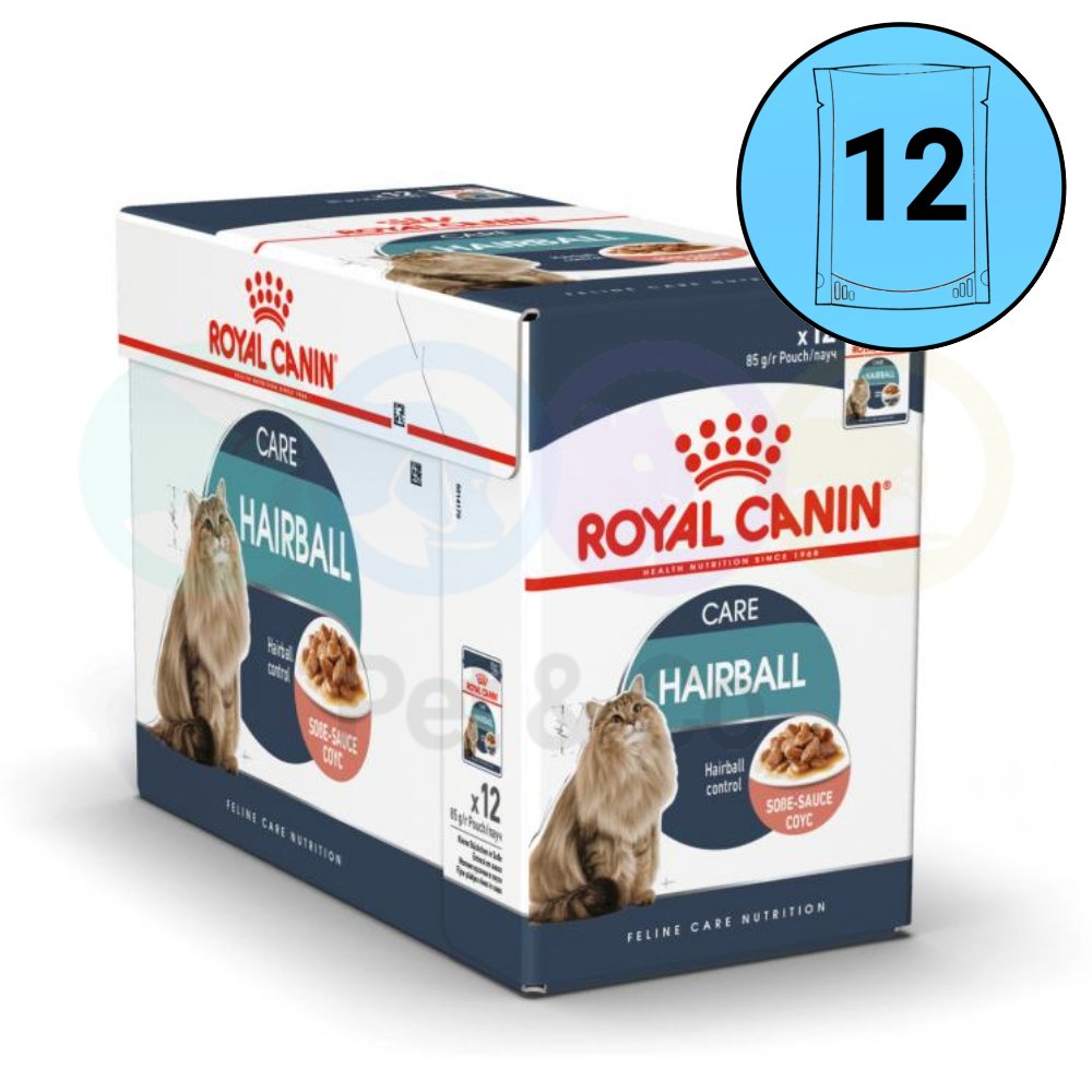 Lot Royal Canin Chunks in Gravy for Cats Hairball Care 12×85g