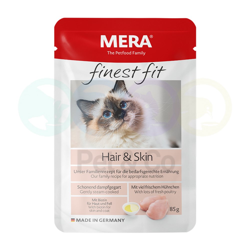 Mera Chunks in Gravy for Cats with Hair & Skin Problems with poultry 85g