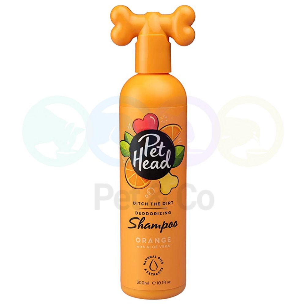 Shampoing pour Chiens désodorisant, à l'orange et l'aloe vera 300ml – Pet Head