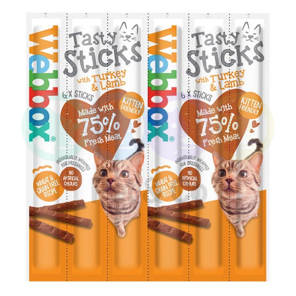 Webbox Sticks for Cats with Turkey & Lamb 6×5g