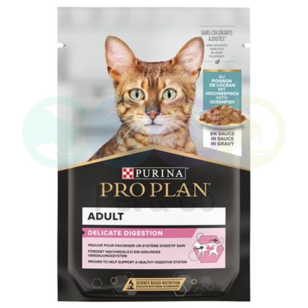 Pro Plan Chunks in Gravy for Cats with Digestive Sensitivity with Ocean Fish 85g