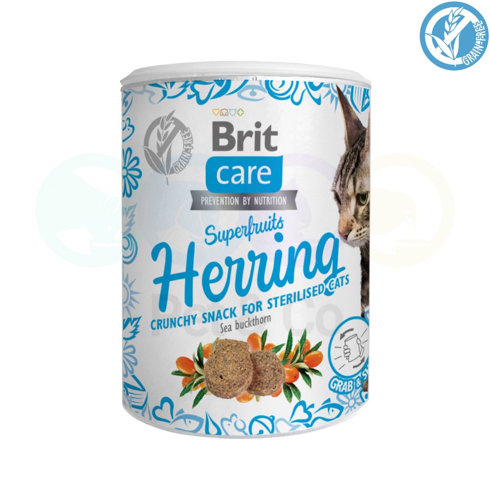 Brit Care Treats for Cats with Herring & Sea Buckthorn 100g