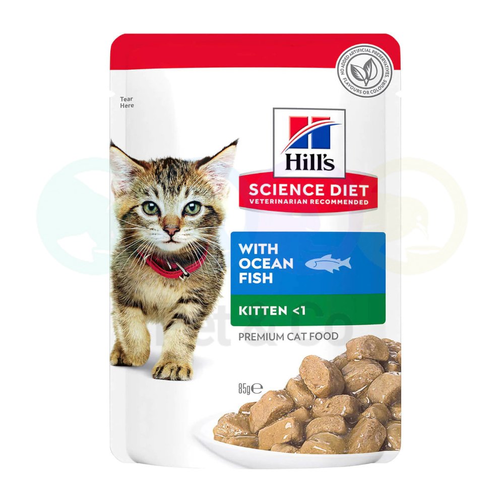 Hill's Chunks in Gravy for Kittens with Ocean Fish 85g