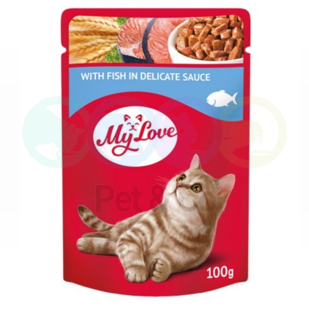 Mylove Fillets in Gravy with Fish for Cats 100g