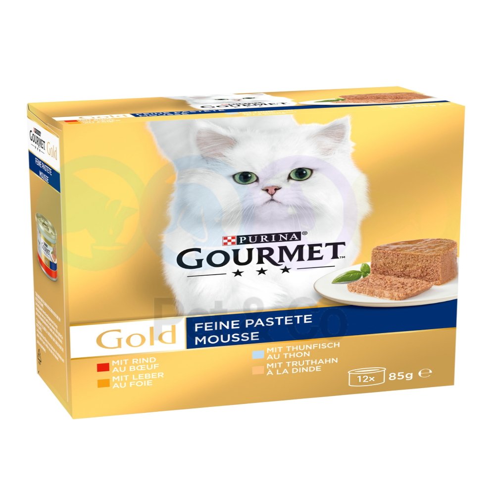 Lot Gourmet Gold Mousse 12×85g