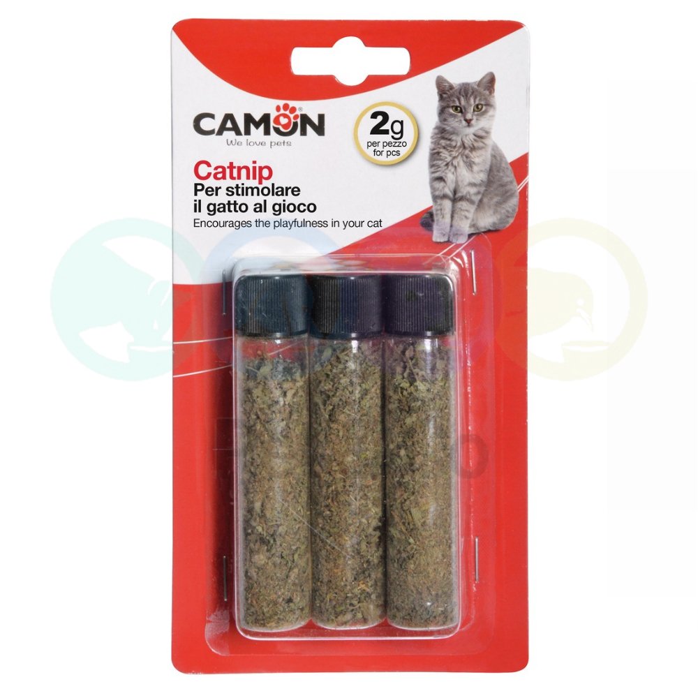 Catnip Tubes for Cats 3×2g Camon