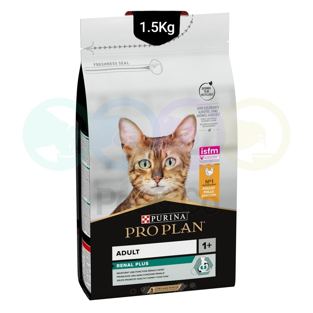 Pro Plan Kibbles for Cats for Healthy Kidneys Renal with Chicken 1.5kg