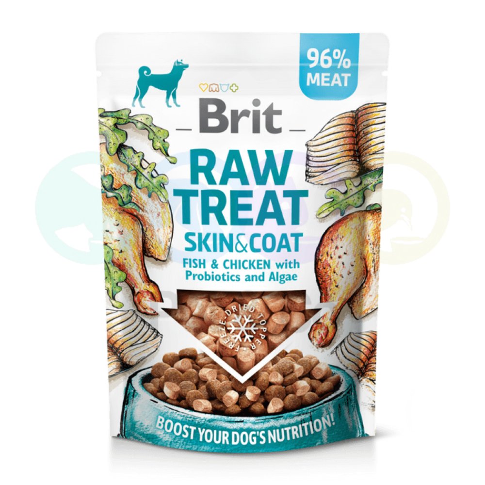 Brit Dog Raw Treat Skin&Coat with Fish & Chicken 50g