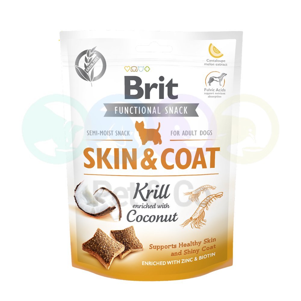 Brit Care Dog Functional Snack Skin &amp; Coat with Krill 150g