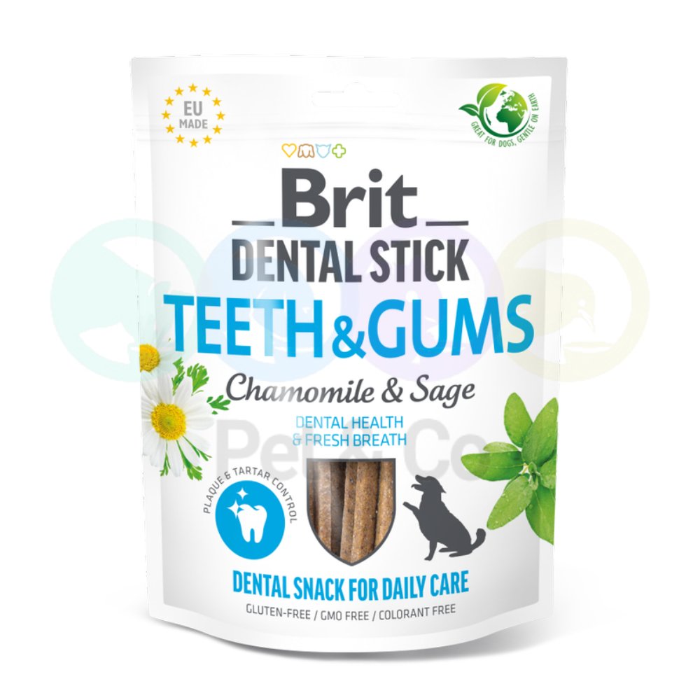 Brit Dental Stick Teeth &amp; Gums with Chamomile & Sage​ 7pcs