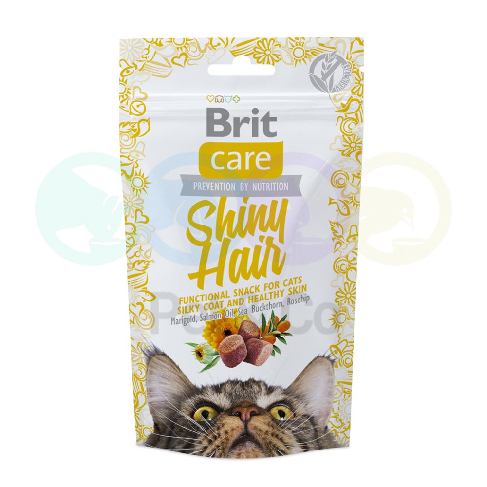 Brit Care Treat for Cats for Shiny Hair 50g