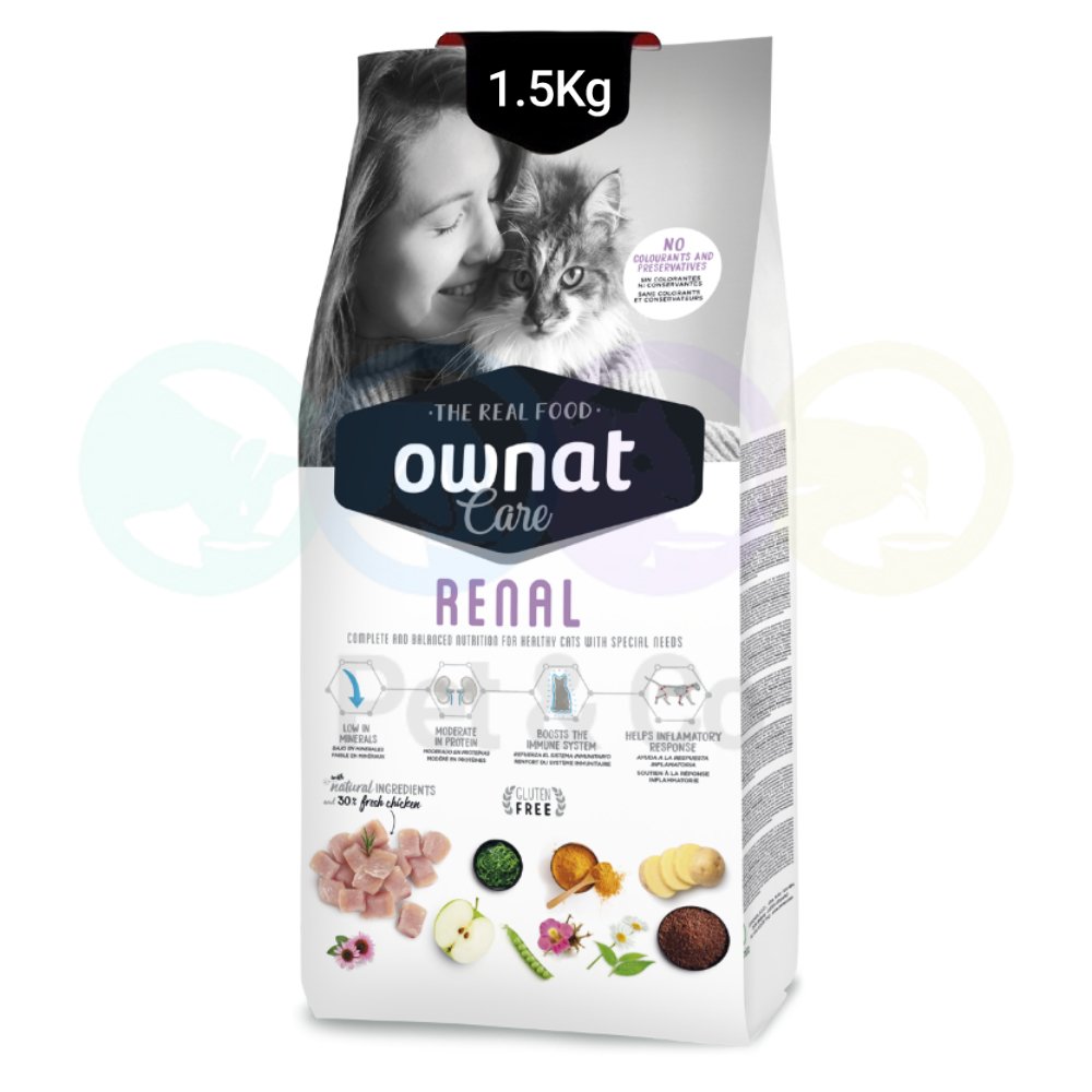 Ownat Care Kibbles for Cats Renal 3kg